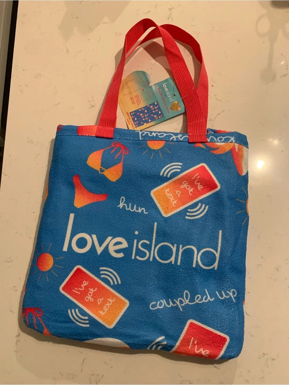Love island bright blue